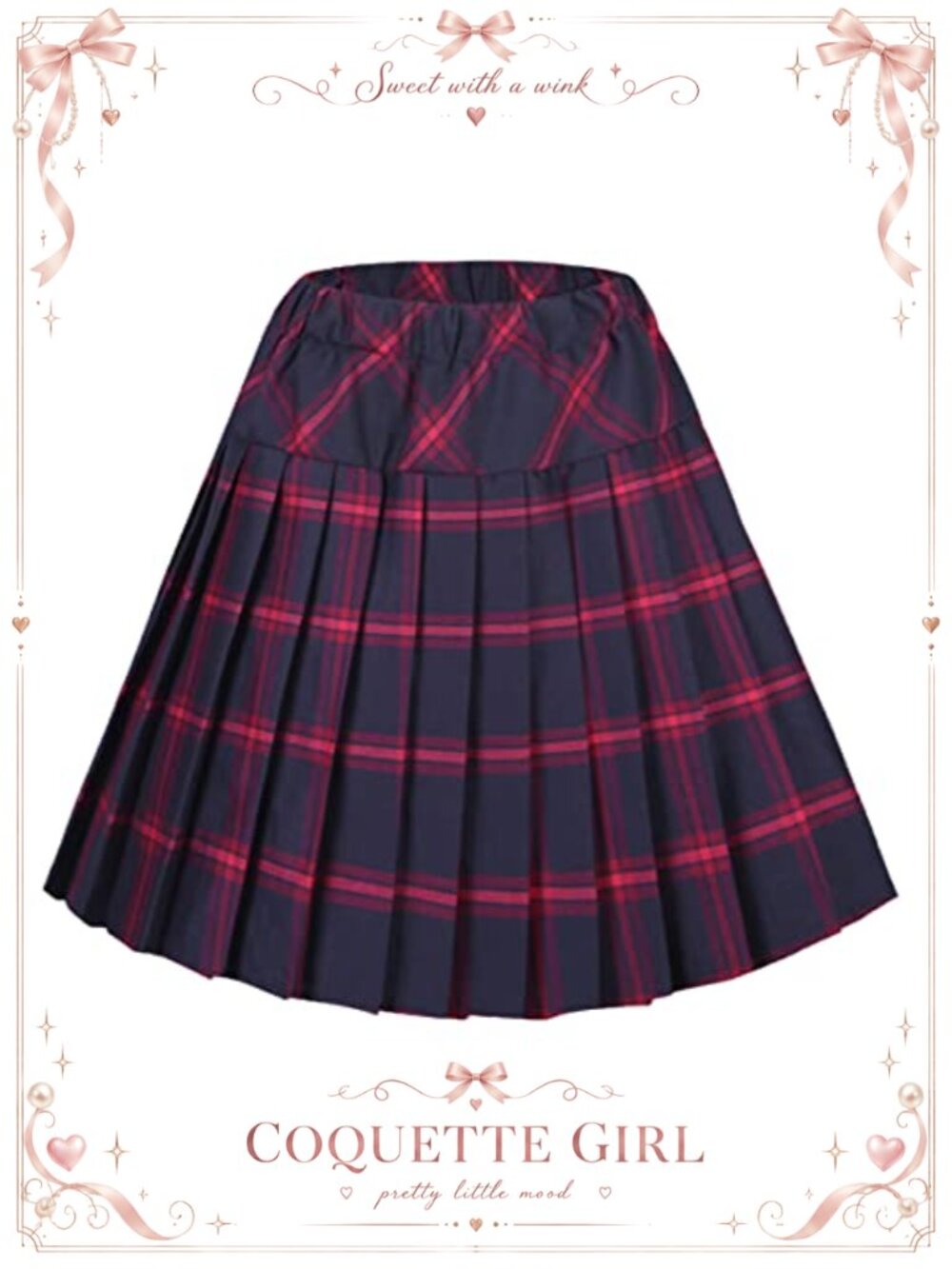 High Waist Pleated A-Line Mini Skirt